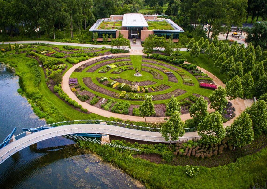 Chicago Botanic Garden_Plant Conservation Science Center Aerial
